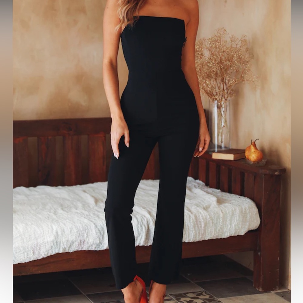 HELLO MOLLY - PLAY FOR IT JUMPSUIT BLACK - SMALL